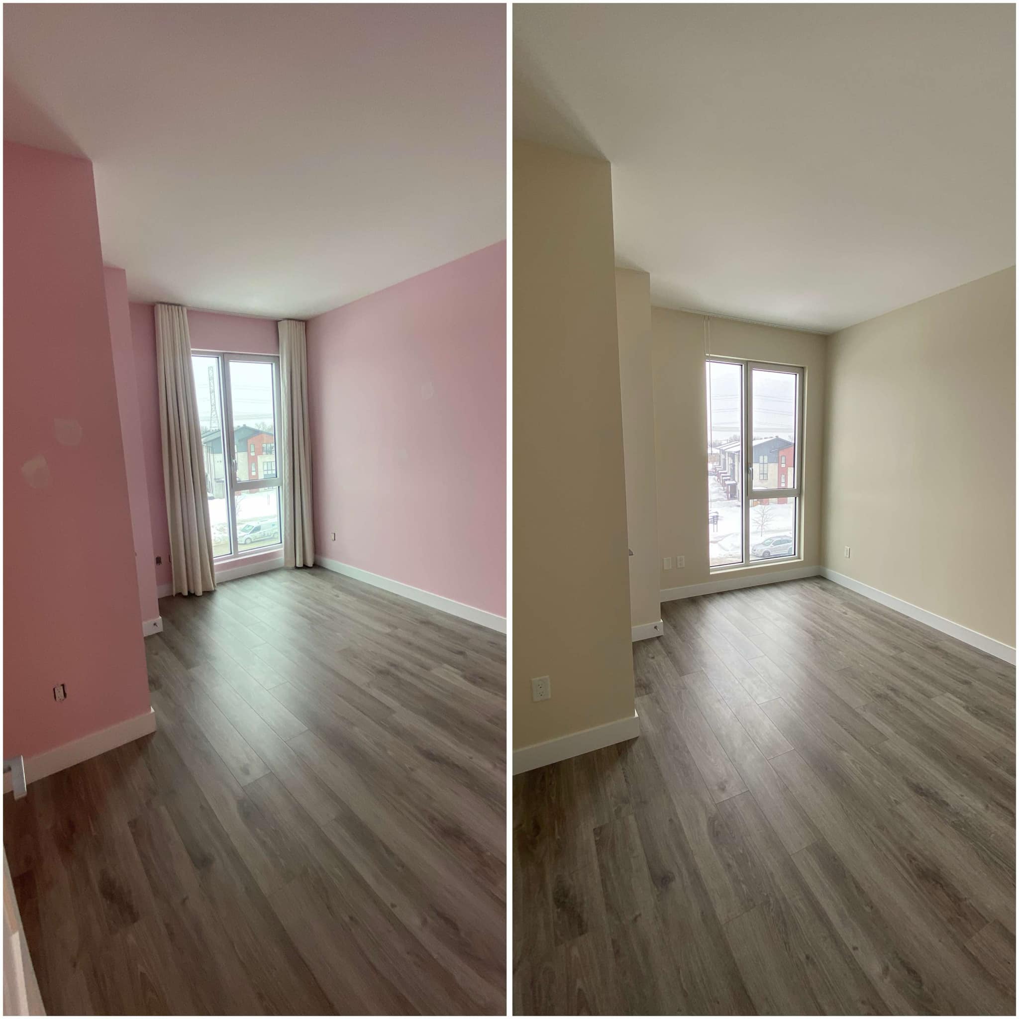 Projet de peinture — première couche de finition